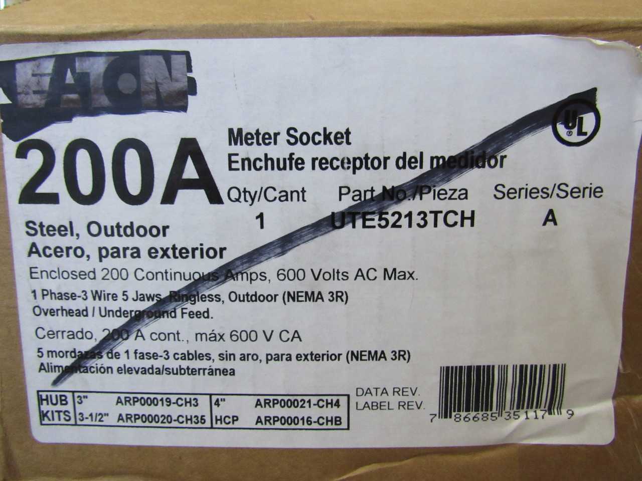 Quantity of 2x UTE5213TCH Electrical Enclosuress - ELECTRICAL COMPONENTS