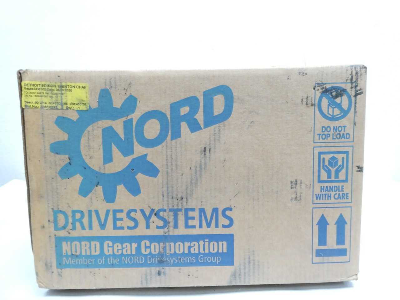 NORD 80 LP/4 N143TC 165 230/460V-AC GEARMOTOR - ELECTRIC MOTORS