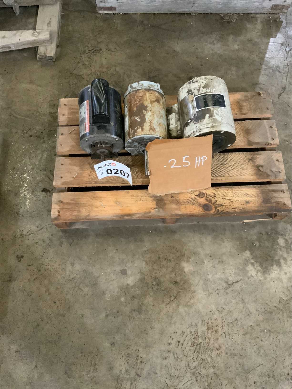 Bulk Lot of 0.25 HP Motors (Quantity of 3) - ELECTRIC MOTORS Bulk Lot of 0.25 HP Motors (Quantity of 3) - ELECTRIC MOTORS