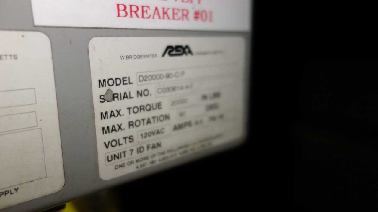 REXA D20000-90-C-P SERVO DAMPER ACTUATOR - SERVO