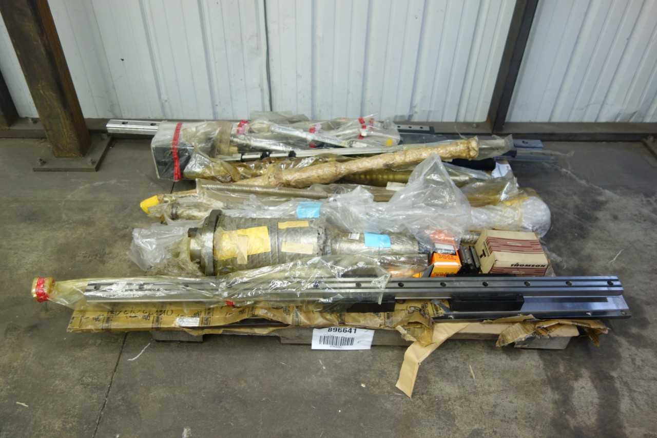 PALLET OF ASSORTED LINEAR BEARINGS AND BALL SCREW ASSEMBLIES - BEARINGS