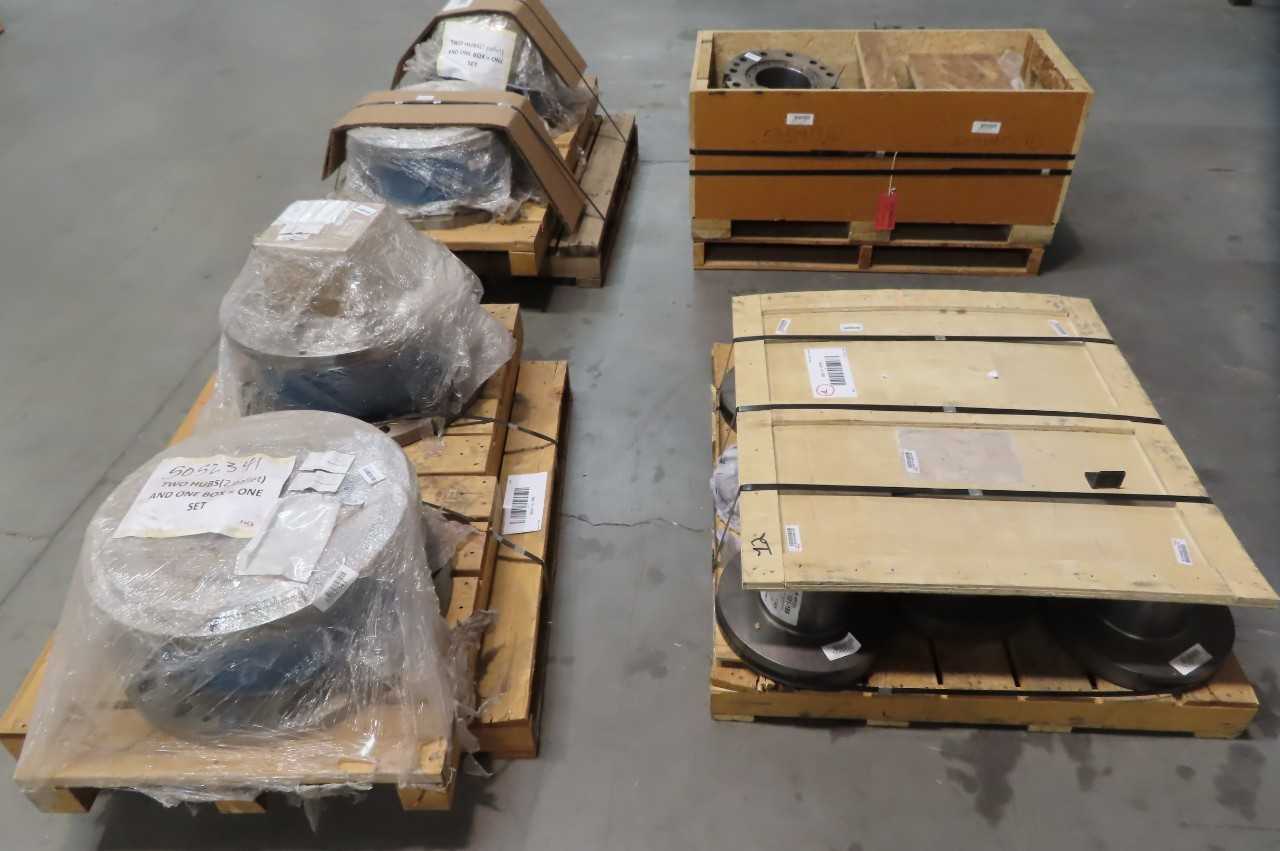 4 PALLETS OF ASSORTED GEAR COUPLING HUBS, STUFFING BOX EXTENSIONS, PRESSURE SPRING SEATS, FLOWSERVE, ABB, KOP-FLEX - POWER TRANSMISSION 4 PALLETS OF ASSORTED GEAR COUPLING HUBS, STUFFING BOX EXTENSIONS, PRESSURE SPRING SEATS, FLOWSERVE, ABB, KOP-FLEX - POWER TRANSMISSION