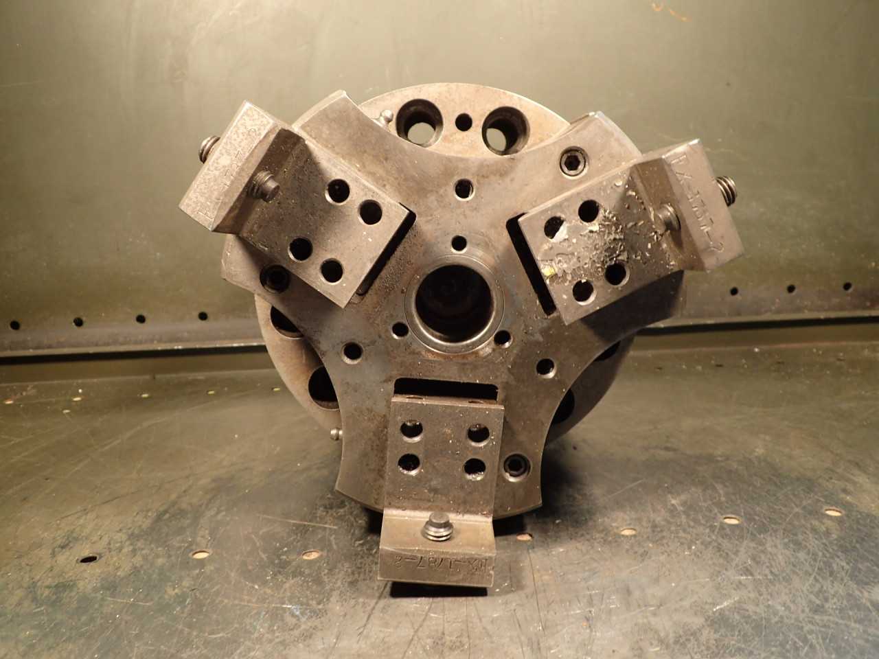 8-1/4" OD CNC Power-Hold Lathe Chuck 1-3/8" Dead Stop Center A2-8 Taper Hub - MACHINING ACCESSORIES & TOOLING