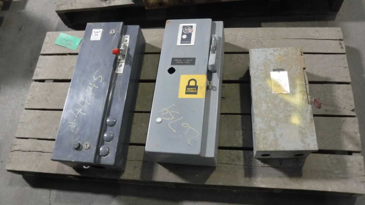 Lot of Assorted Starter Enclosures - ELECTRICAL COMPONENTS