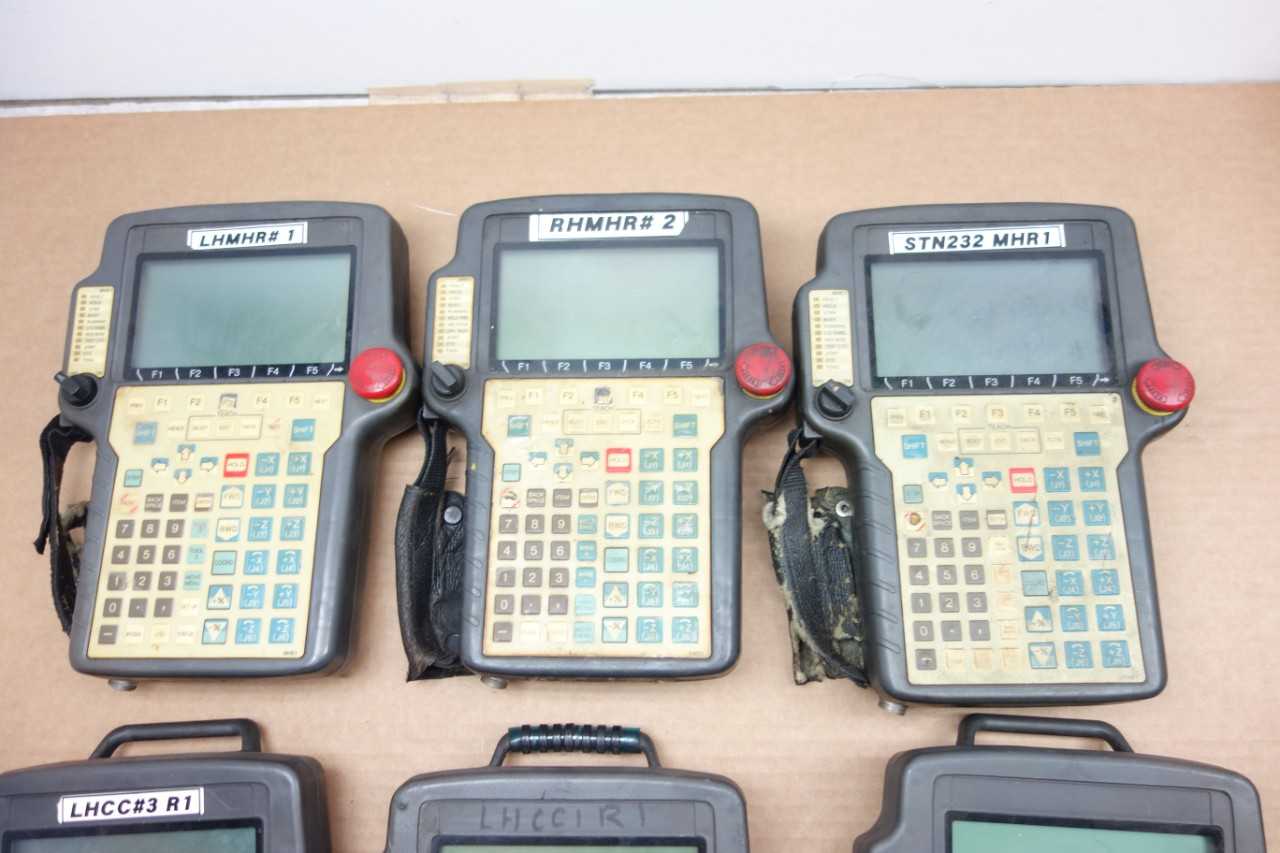 LOT OF 6 ASSORTED FANUC TEACH PENDANTS - HAND TOOLS
