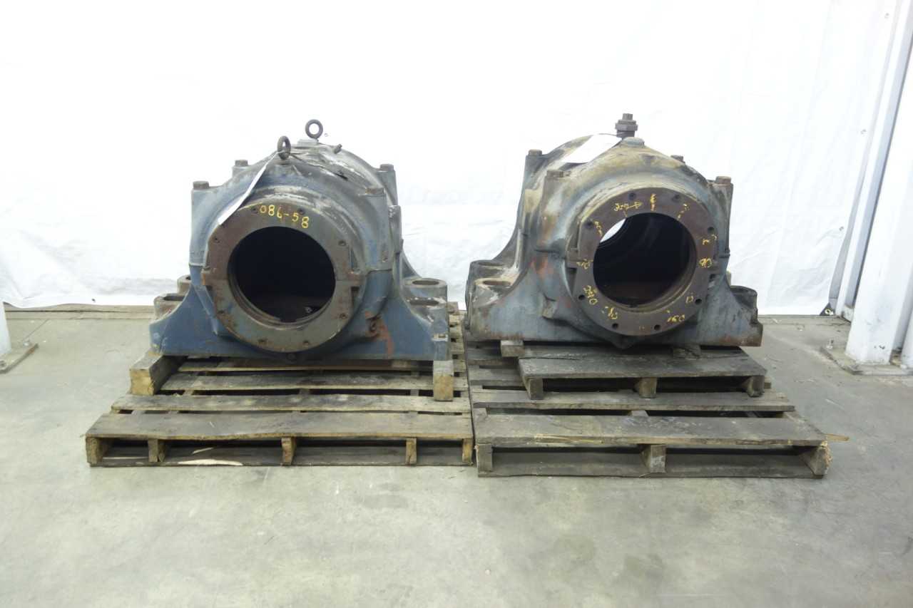 LOT OF 2 GREEN SIZE 12 SPLIT CASE PILLOW BLOCK BEARING HOUSINGS - BEARINGS