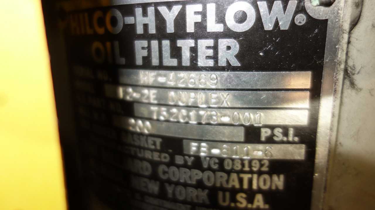 HILCO F2-2E DUPLEX OIL FILTER - PUMPS