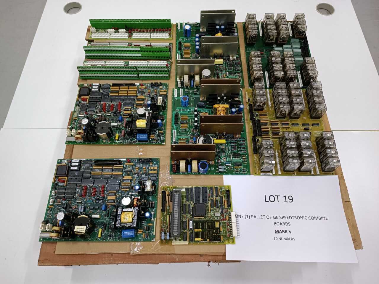 ONE (1) PALLET OF GE SPEEDTRONIC COMBINE BOARDSMARK VI - AUTOMATION & CONTROLS