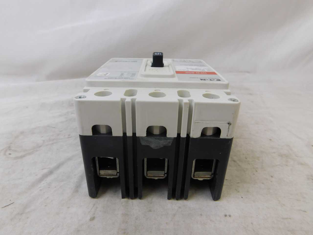 Quantity 4 of New Surplus Eaton HFD3125SL MCCB 3P 125A 600V - CIRCUIT BREAKERS