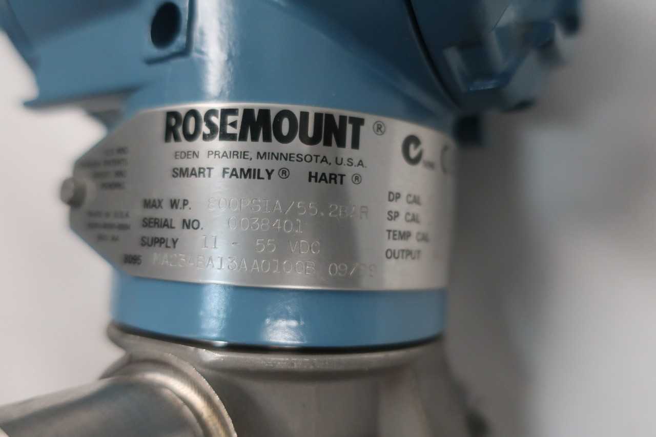 ROSEMOUNT 3095MA23ABA13AA0100B PRESSURE TRANSMITTER - INSTRUMENTATION