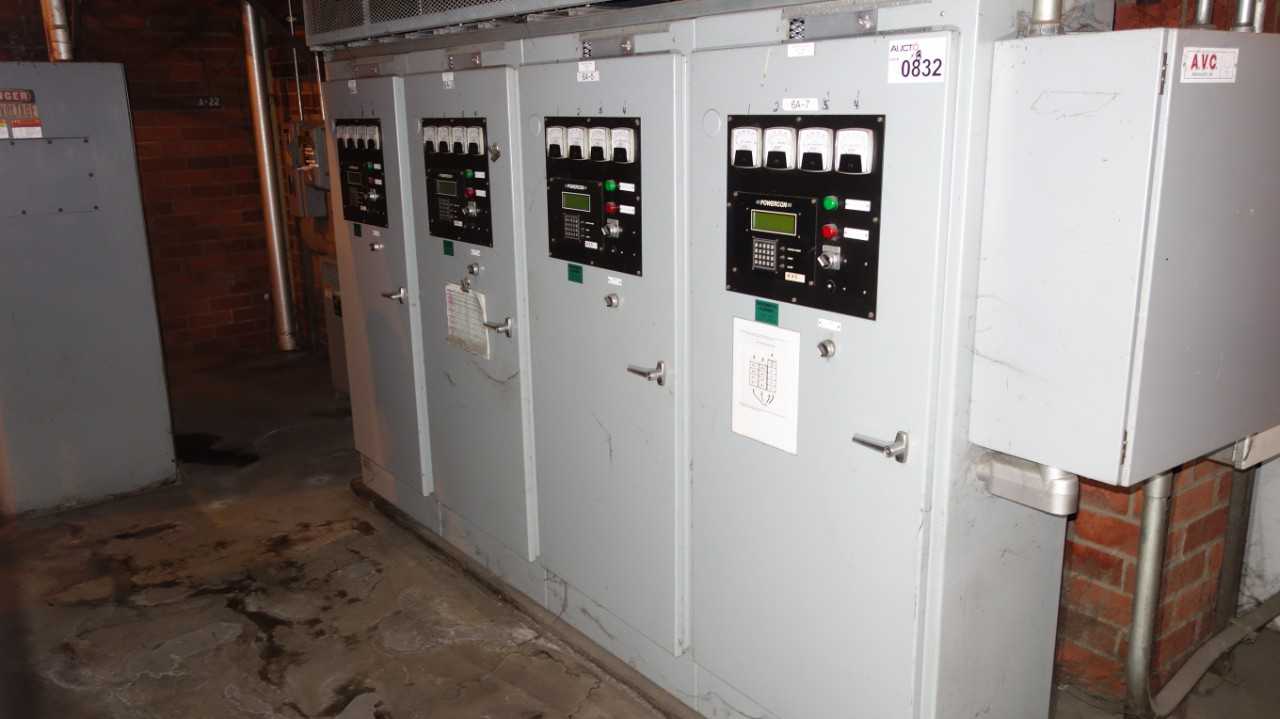 9X VERTICAL SECTIONS AVC POWERCON 480V ELECTRICAL CONTROL CABINETS - ELECTRICAL COMPONENTS