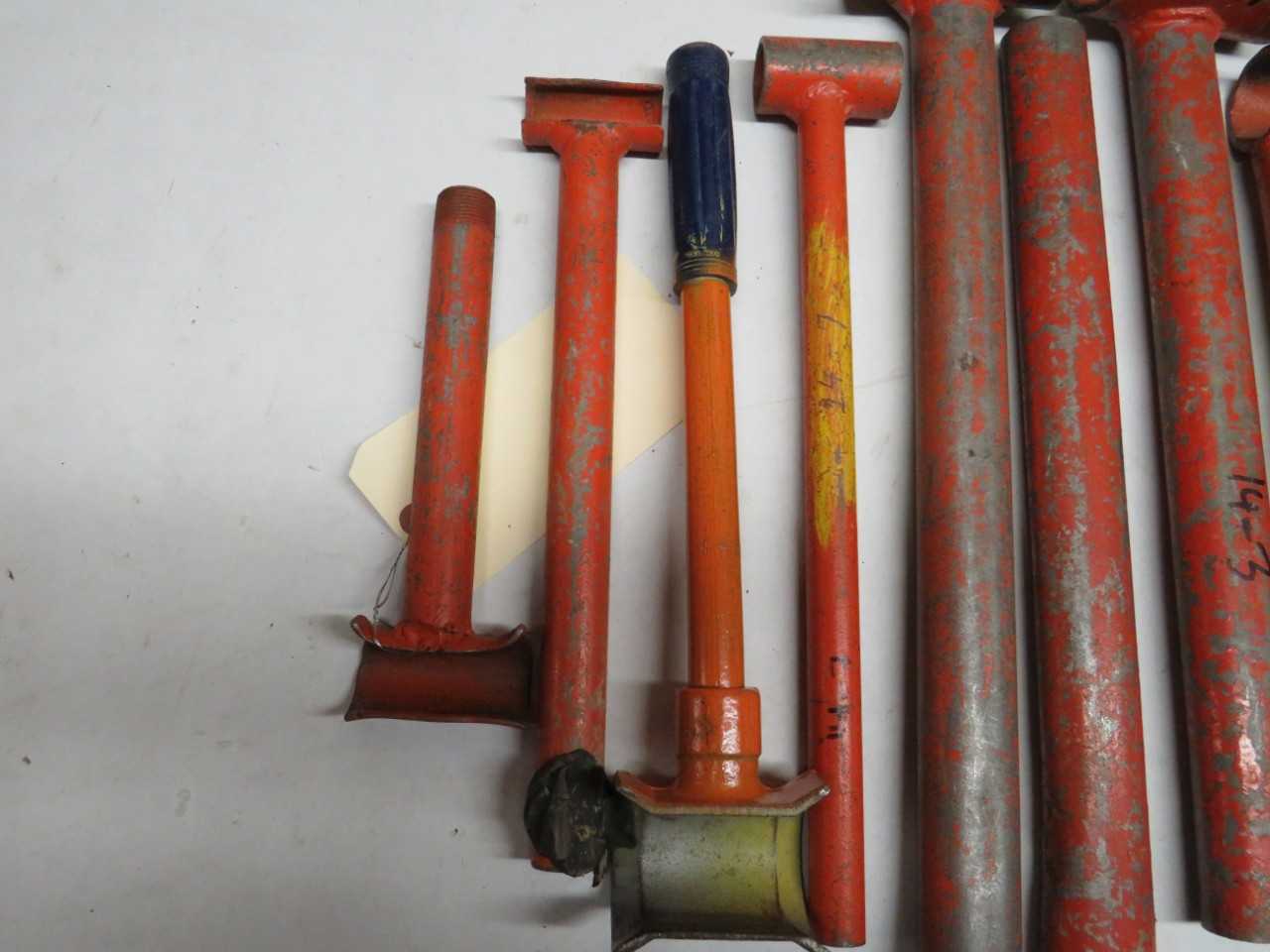 LOT OF 8 HAND HELD CABLE BENDERS - HAND TOOLS