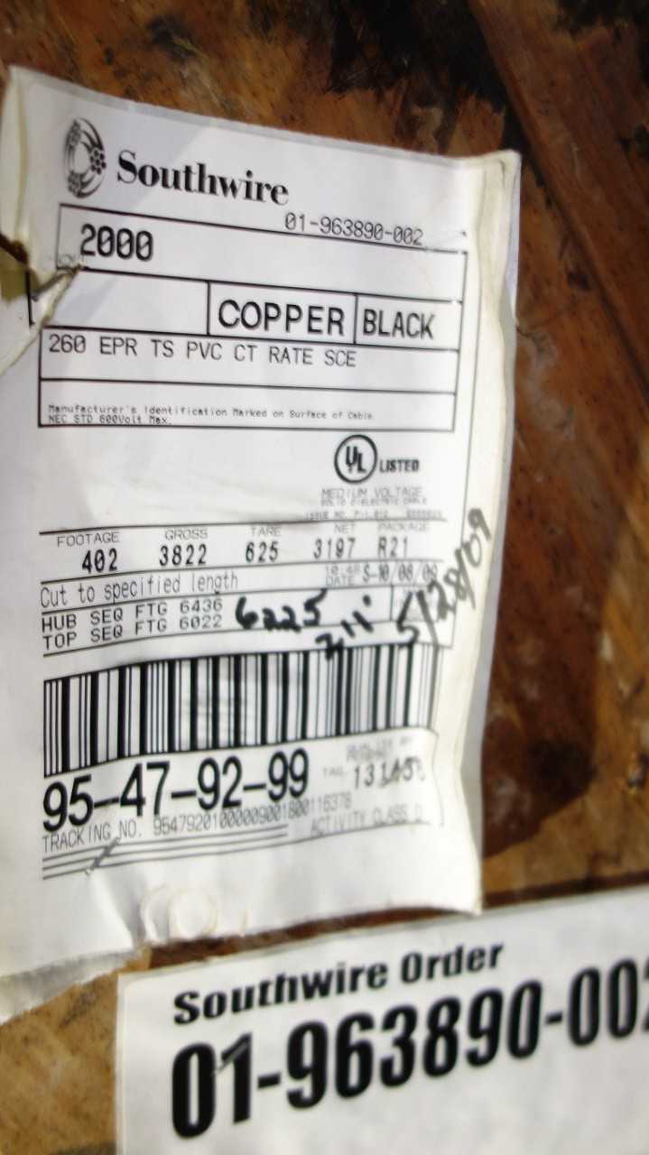 LOT OF 2 ASSORTED WIRE SPOOL - ELECTRICAL COMPONENTS