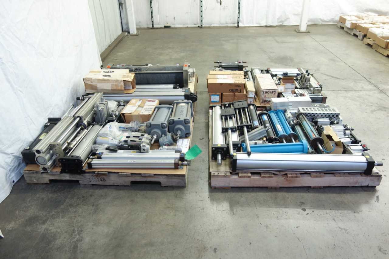 4 PALLETS OF ASSORTED PNEUMATIC REPLACEMENT PARTS - PNEUMATIC POWER TOOL