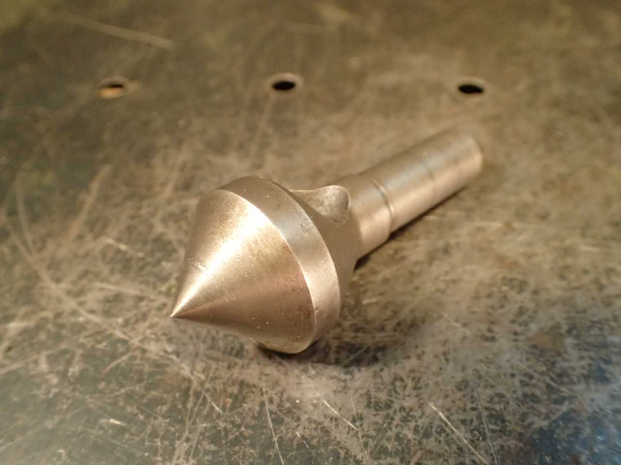 1-1/8" OD 90-Degree Zero Flute Countersink Deburring Tool: 1/2" Straight Shank - HOLEMAKING TOOLS