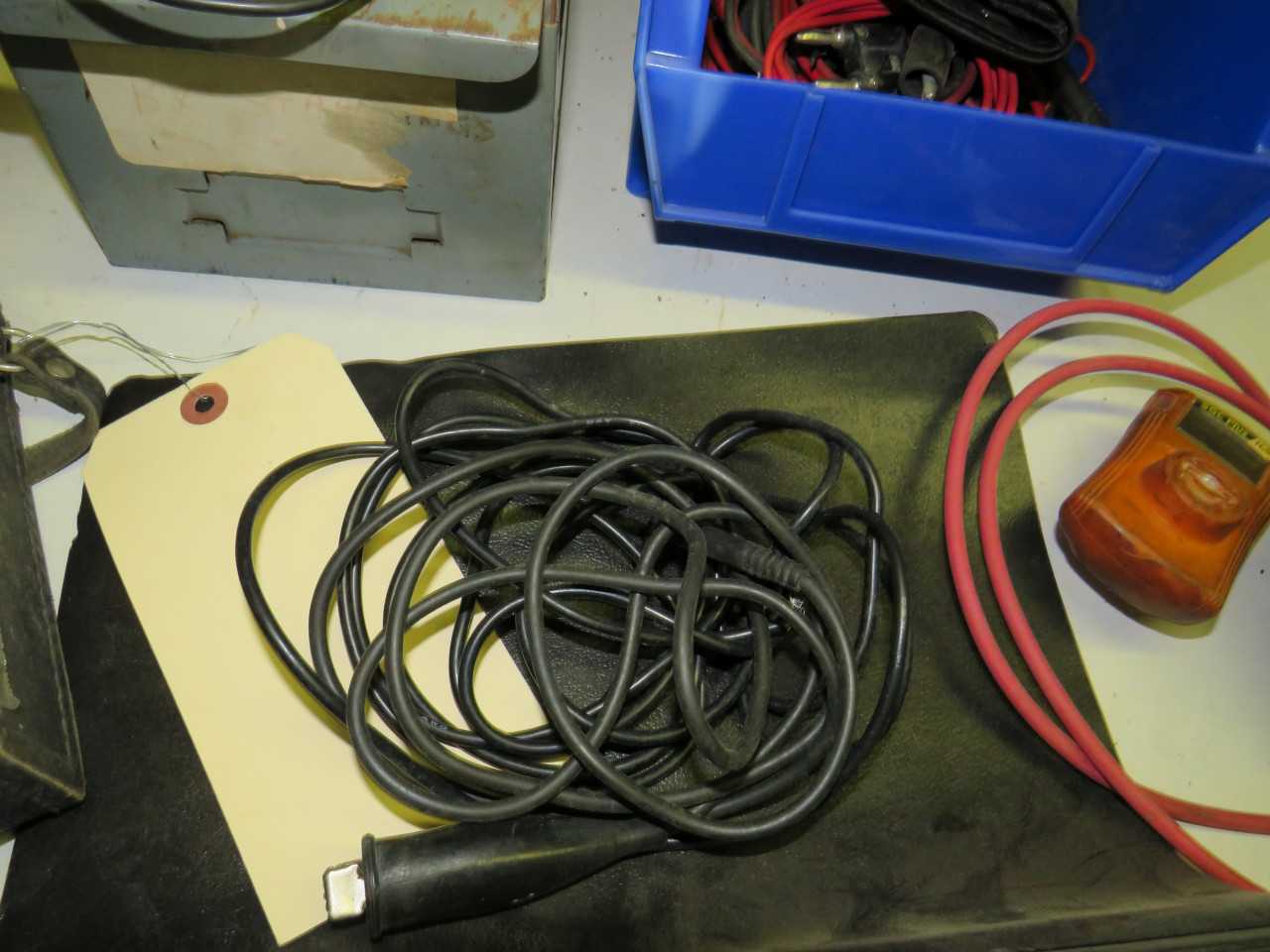 LOT OF ASSORTED SPARE LEADS, COMPTON GAUGE - ELECTRICAL COMPONENTS