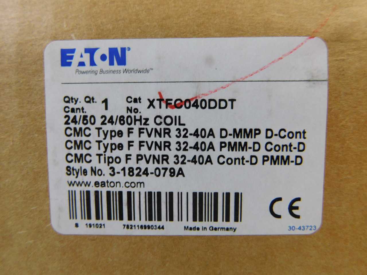 Quantity 3 of Eaton XTFC040DDT Motor Controller Type F 32-40A 24V - ELECTRIC MOTORS