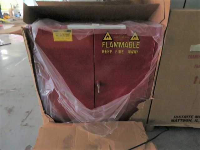 Justrite Flammable Storage Cabinet, NEW - SAFETY EQUIPMENT