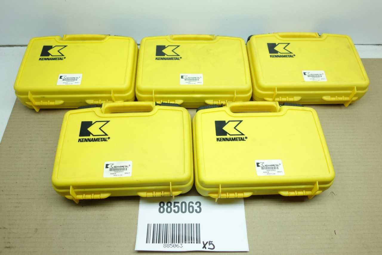 LOT OF 5 KENNAMETAL END MILLS - ELECTRIC POWER TOOLS