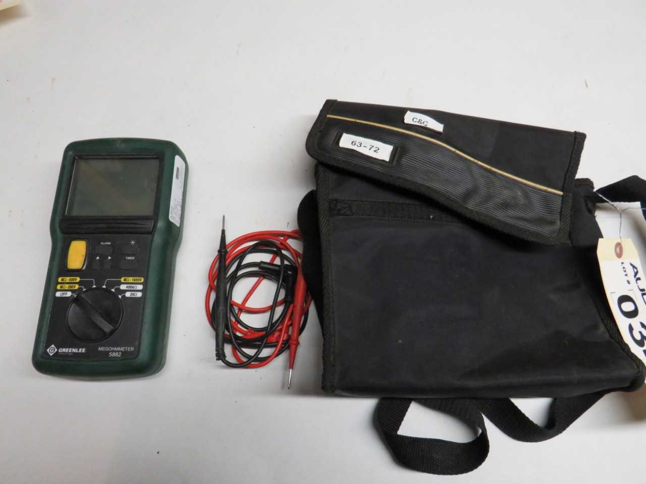GREENLEE TEST INSTRUMENTS MEGOHMETER 5882 KIT - ELECTRIC POWER TOOLS