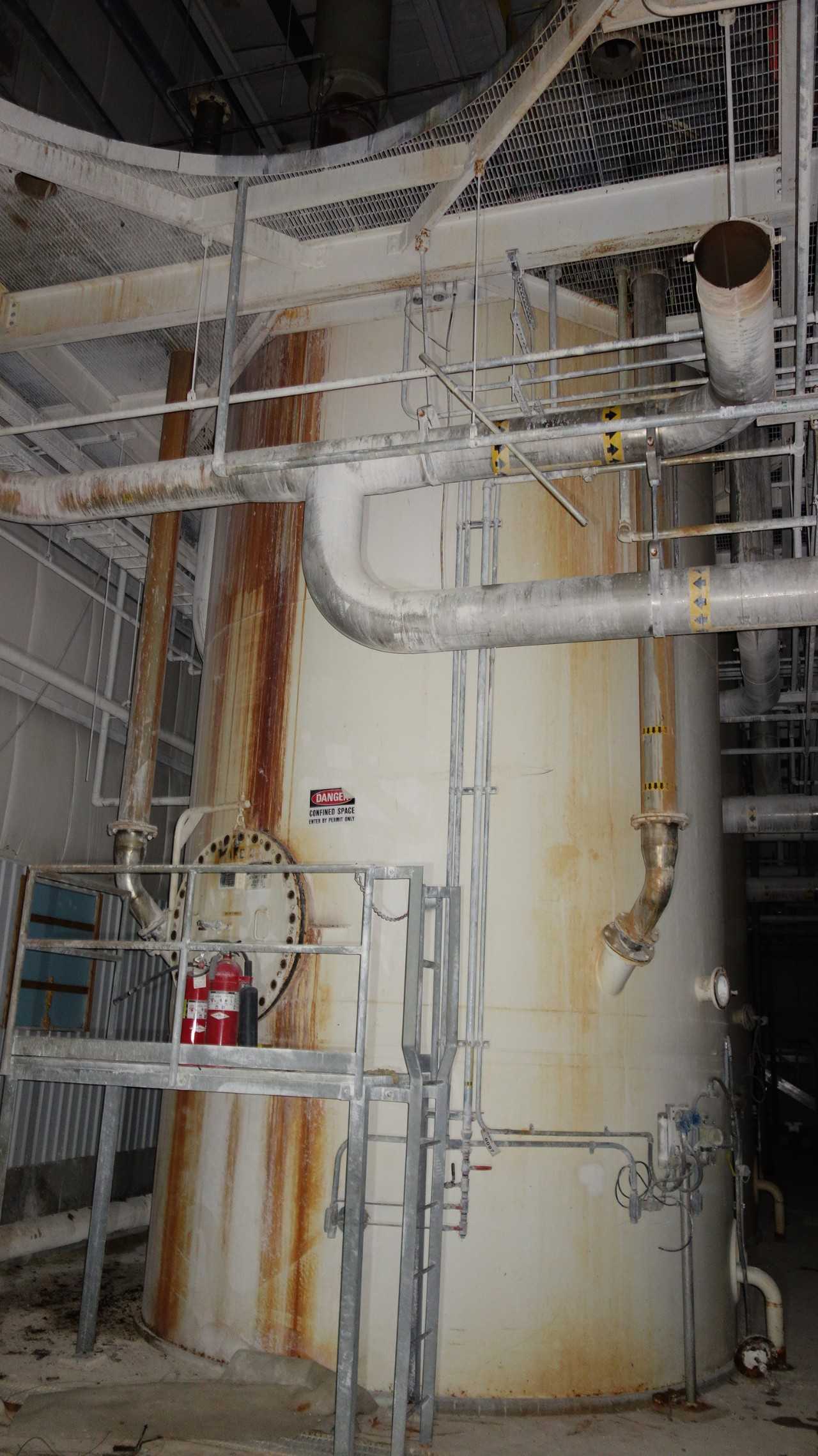 CARBONATOR #1 TANK 14ft diameter x 30ft tall - PROCESS EQUIPMENT