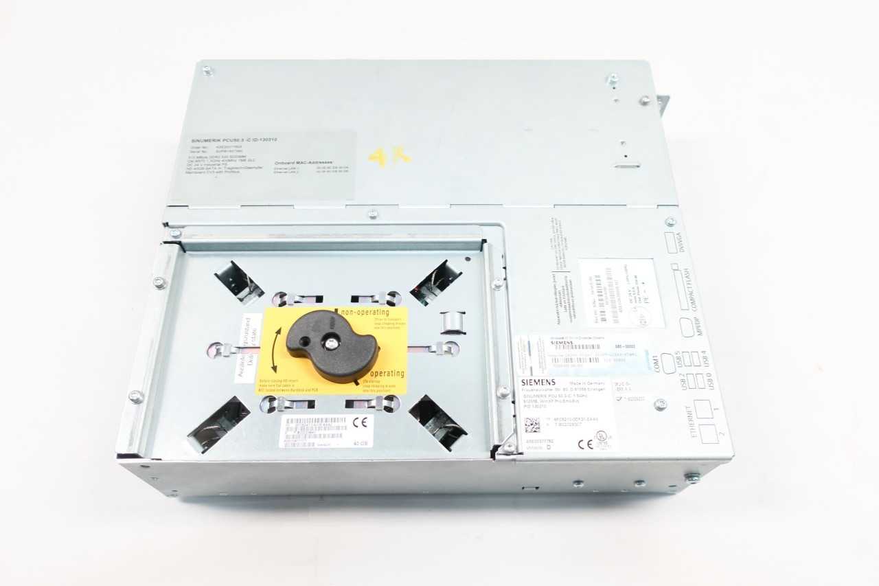 SIEMENS 6FC5210-0DF31-2AA0 PCU 50.3-C SINUMERIK CONTROL DEVICE 1.5GHZ OTHER PLC AND DCS MODULE - AUTOMATION & CONTROLS