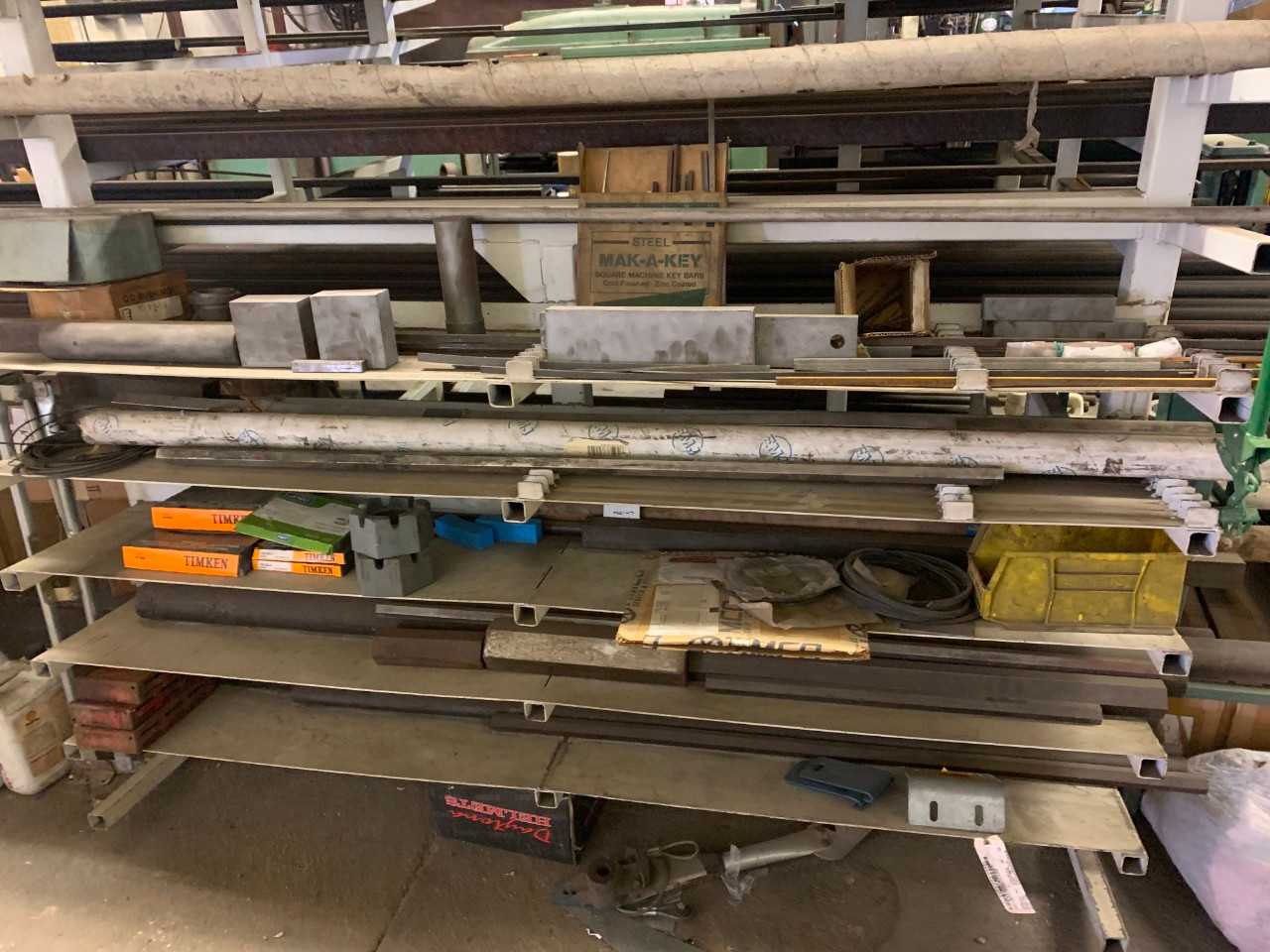 Metal rack system w/ all material - SHELVING