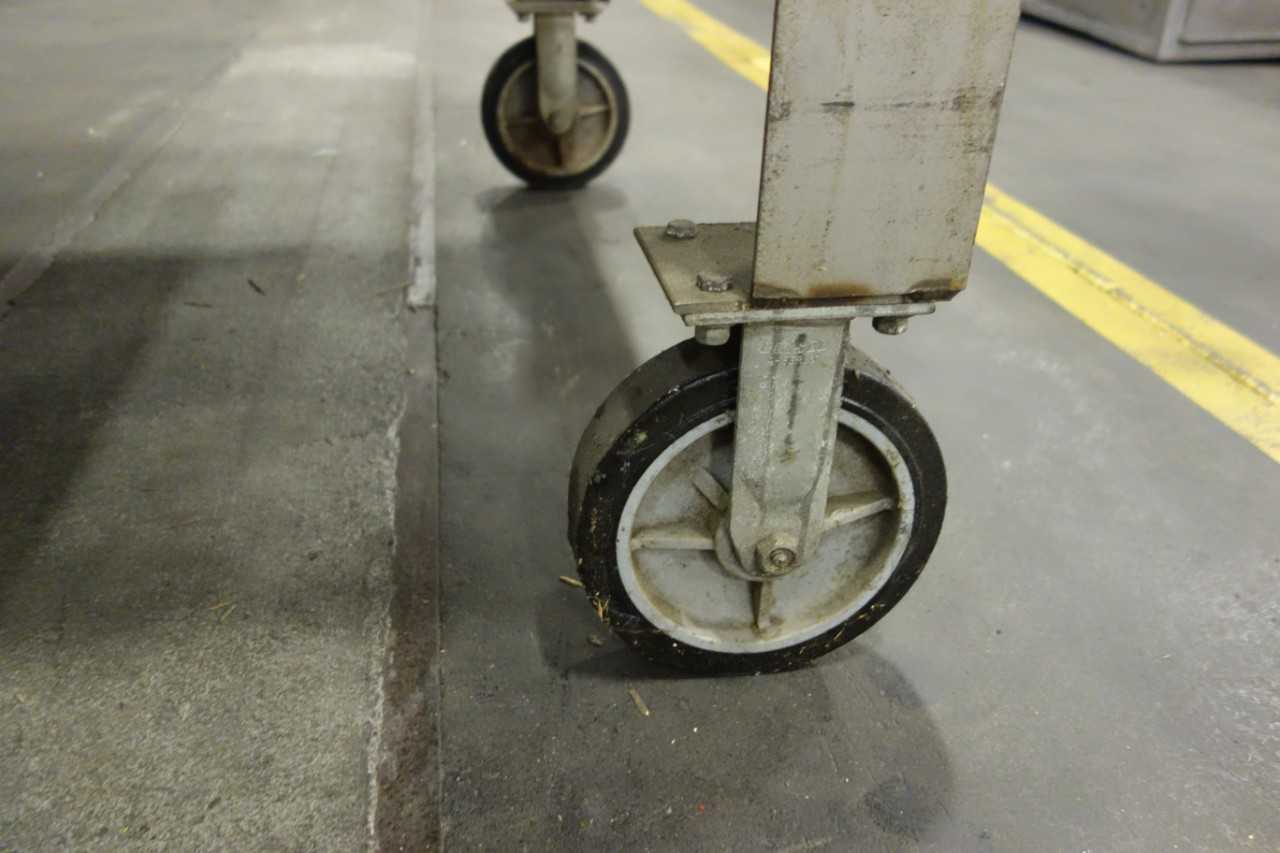 STAINLESS STEEL ROLLING PLATFORM CART - ROLLING CARTS