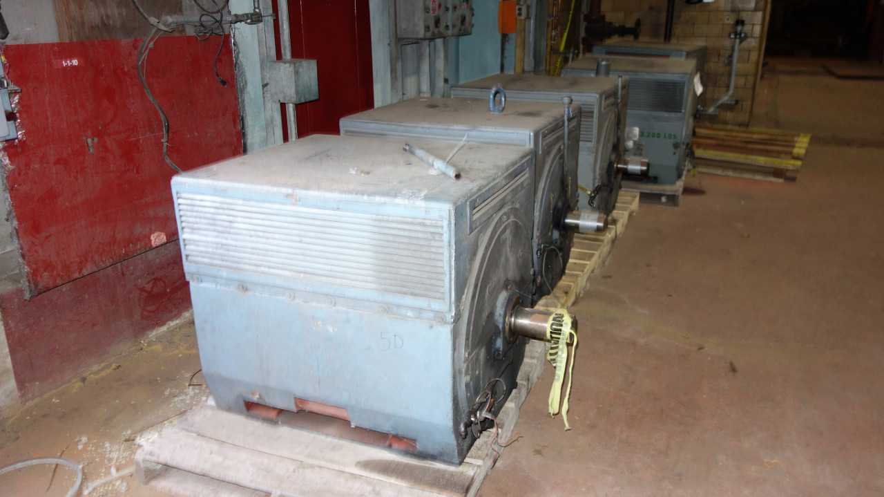 LOT OF 5 ALLIS CHALMERS MOTORS 350HP 2300V 885RPM - ELECTRIC MOTORS