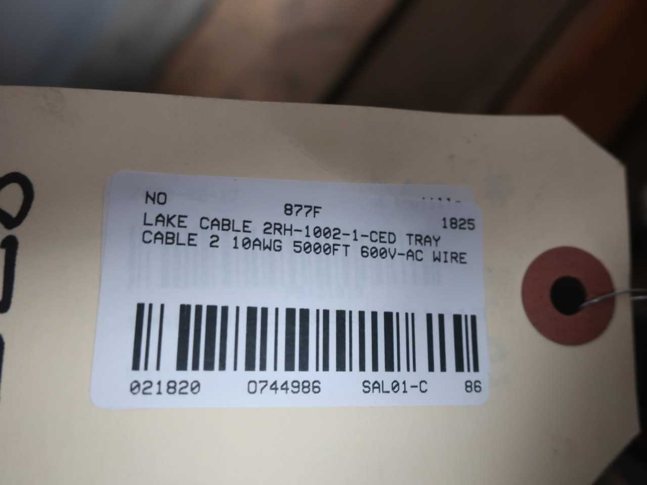 LAKE CABLE 2RH-1002-1-CED TRAY CABLE 2 10AWG 5000FT 600V-AC WIRE - ELECTRICAL COMPONENTS