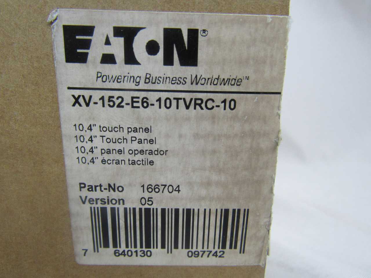 Lot of 1x XV-152-E6-10TVRC-10 PLC Touch Panel - AUTOMATION & CONTROLS