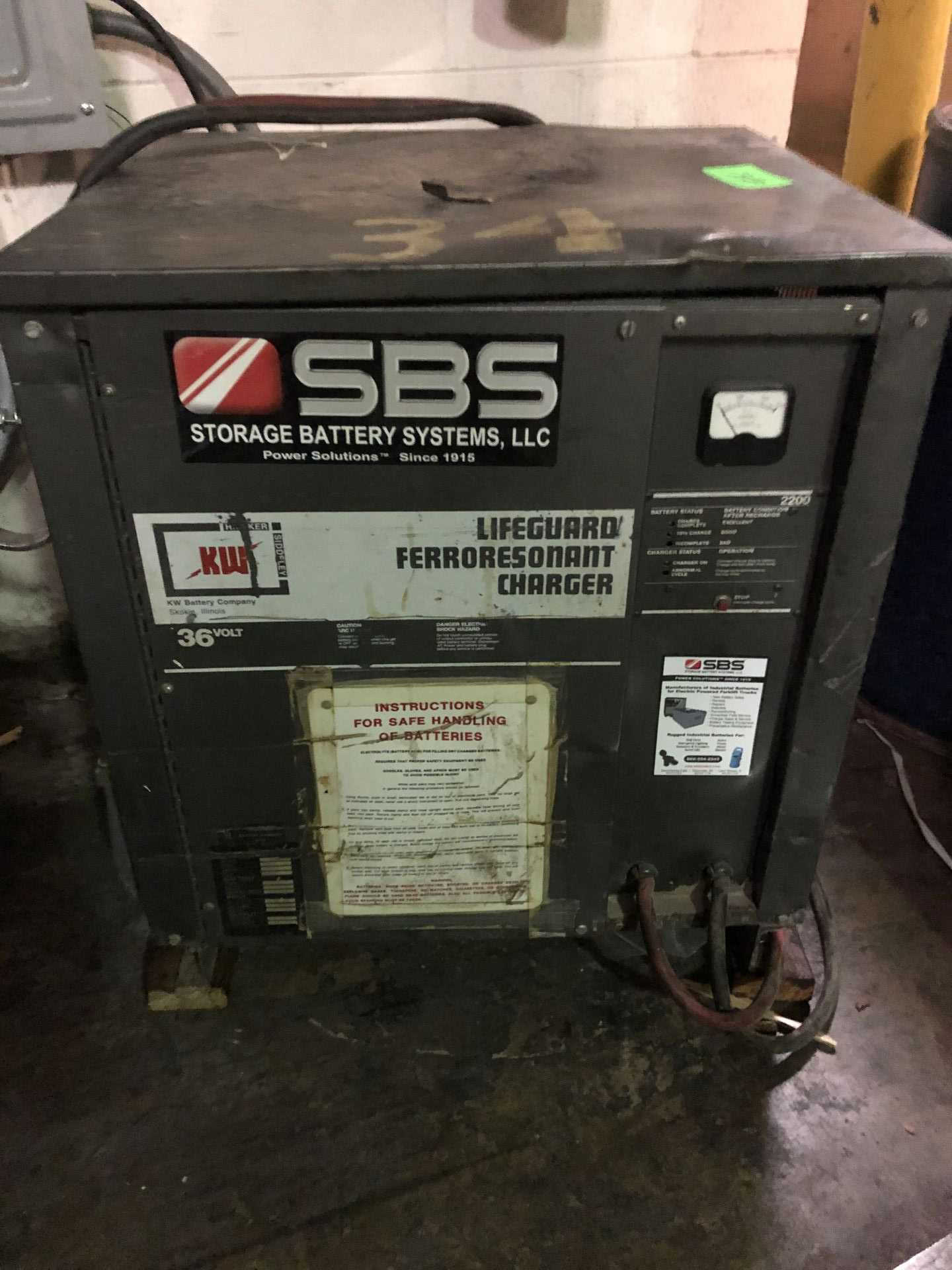 KW Lifeguard 36V Electric Battery Charger - MATERIAL HANDLING