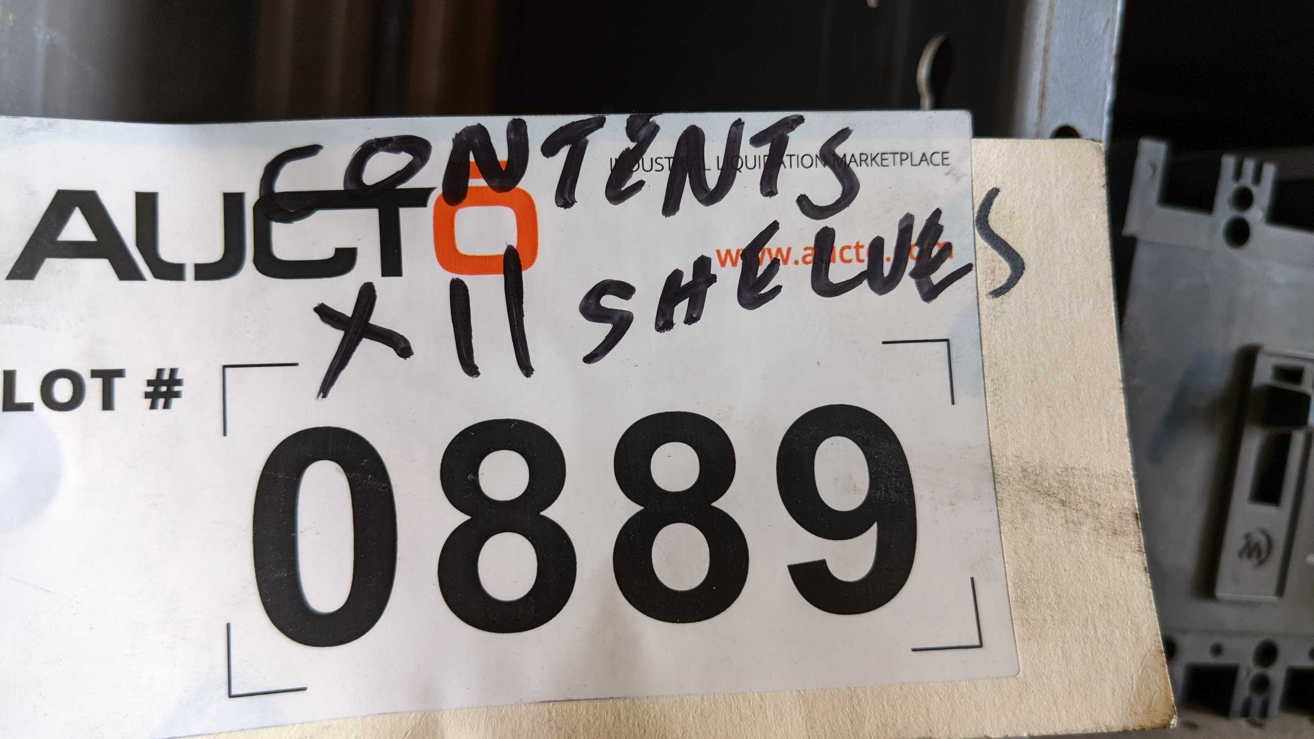 CONTENTS OF SHELVING - INDUSTRIAL PARTS