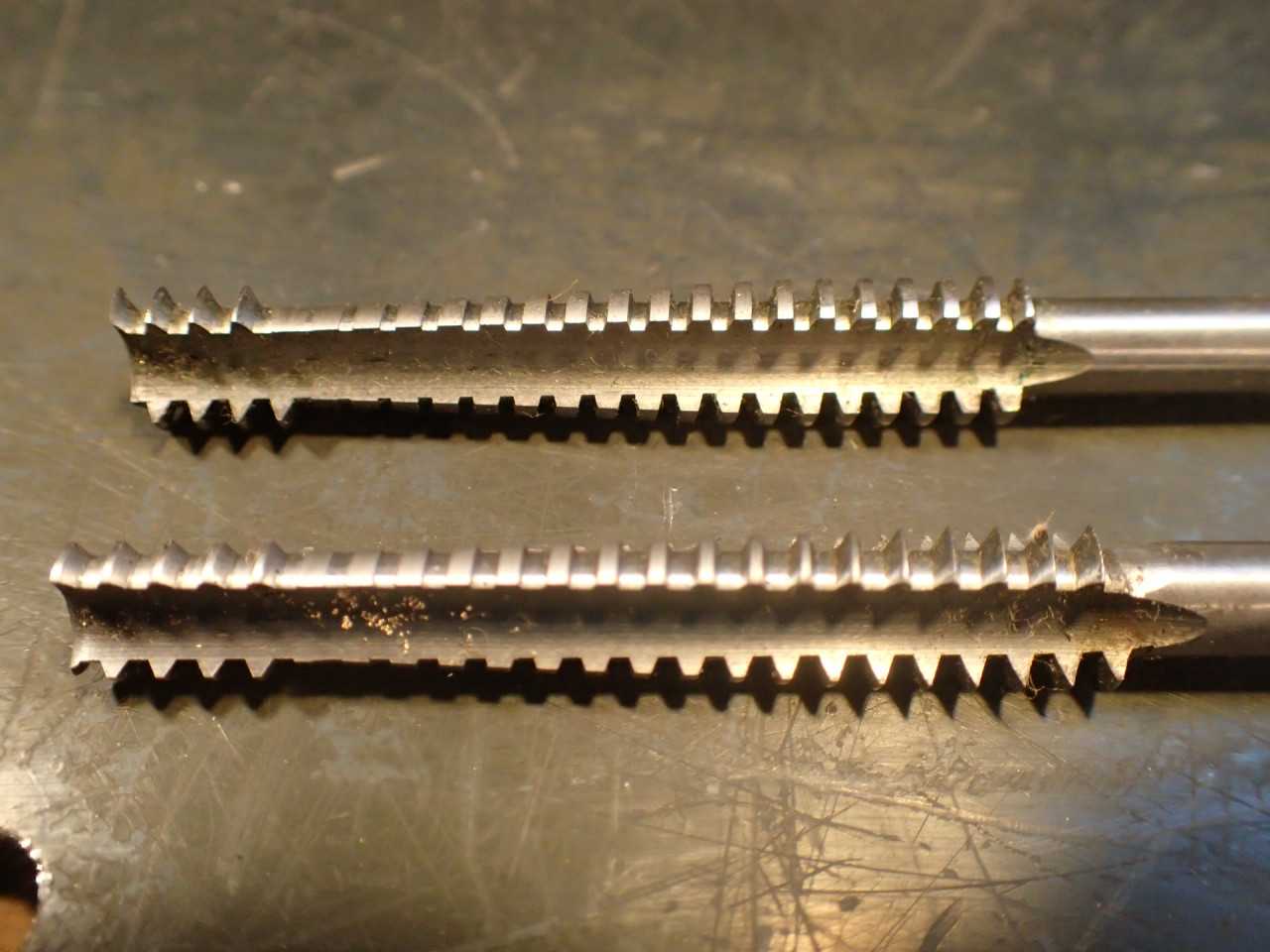2 Pcs Regal Beloit 3/8" -10 ACME LH Tandem Thread Taps for Bronze Rough Finish - MACHINING ACCESSORIES & TOOLING