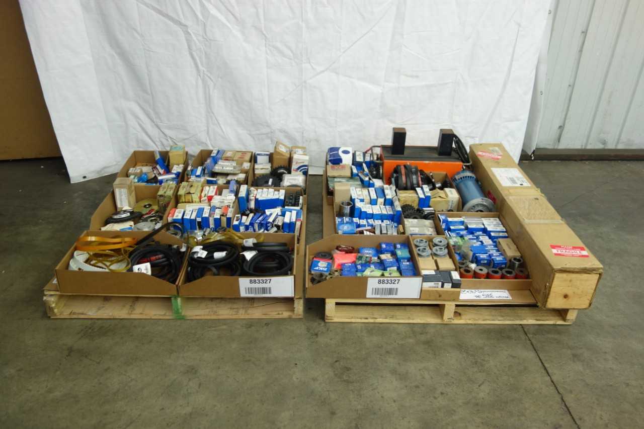 2 PALLETS OF POWER TRANSMISSION REPLACEMENT PARTS - POWER TRANSMISSION
