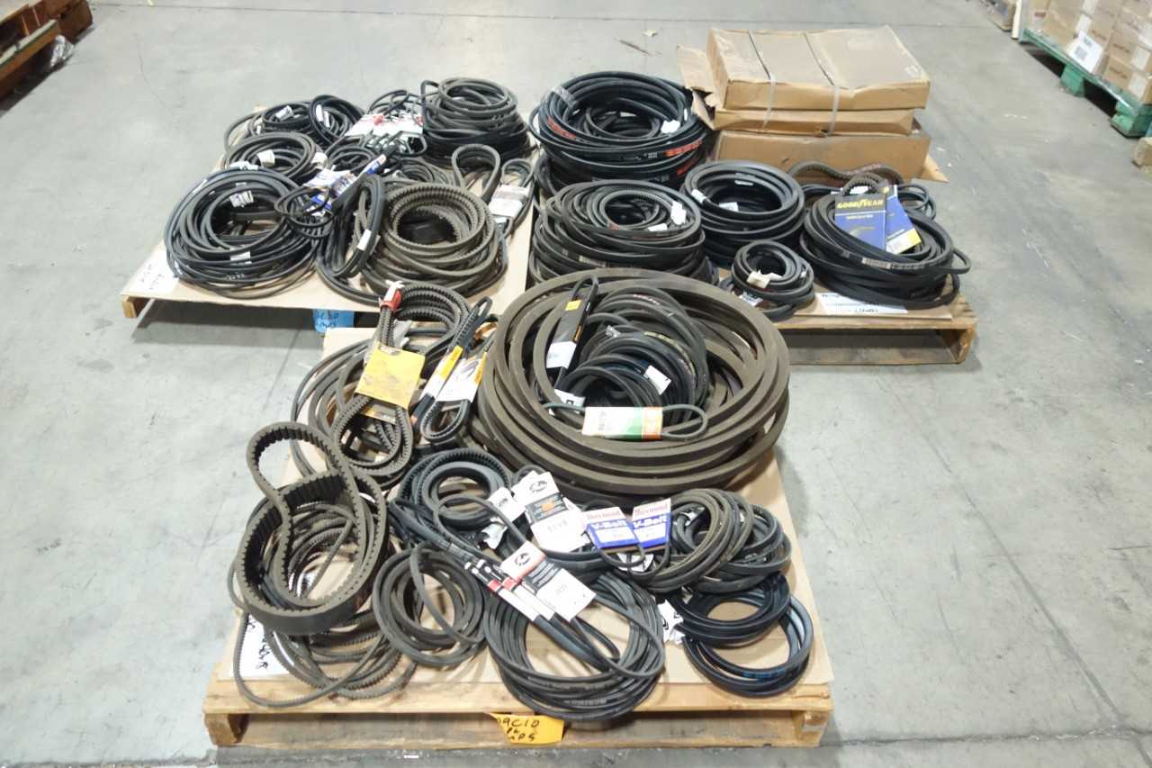3 PALLETS OF ASSORTED V BELTS - BELTS