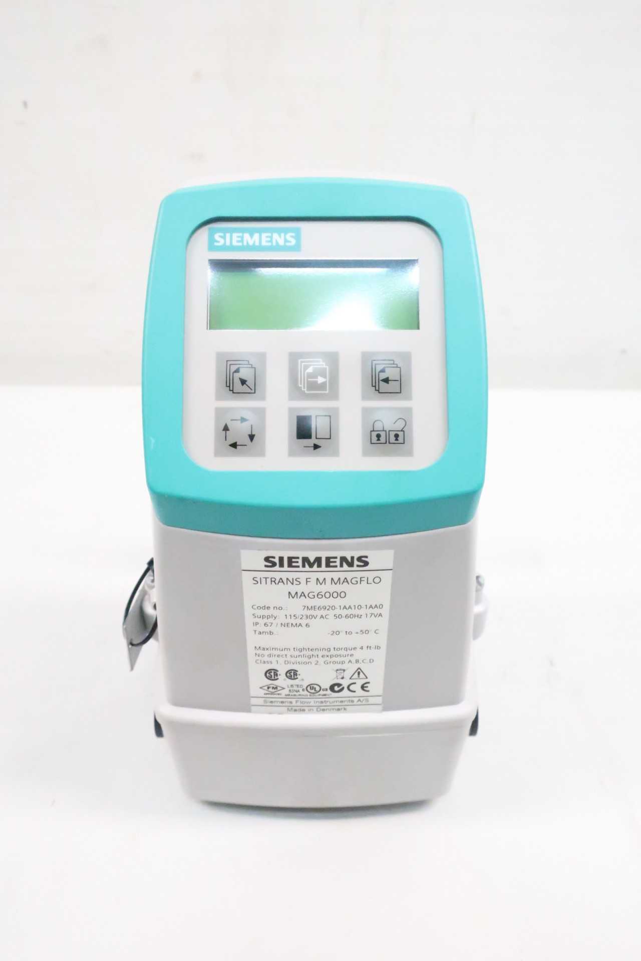 NEW SIEMENS 7ME6920-1AA10-1AA0 SITRANS MAGFLO MAG6000 FLOW TRANSMITTER - INSTRUMENTATION