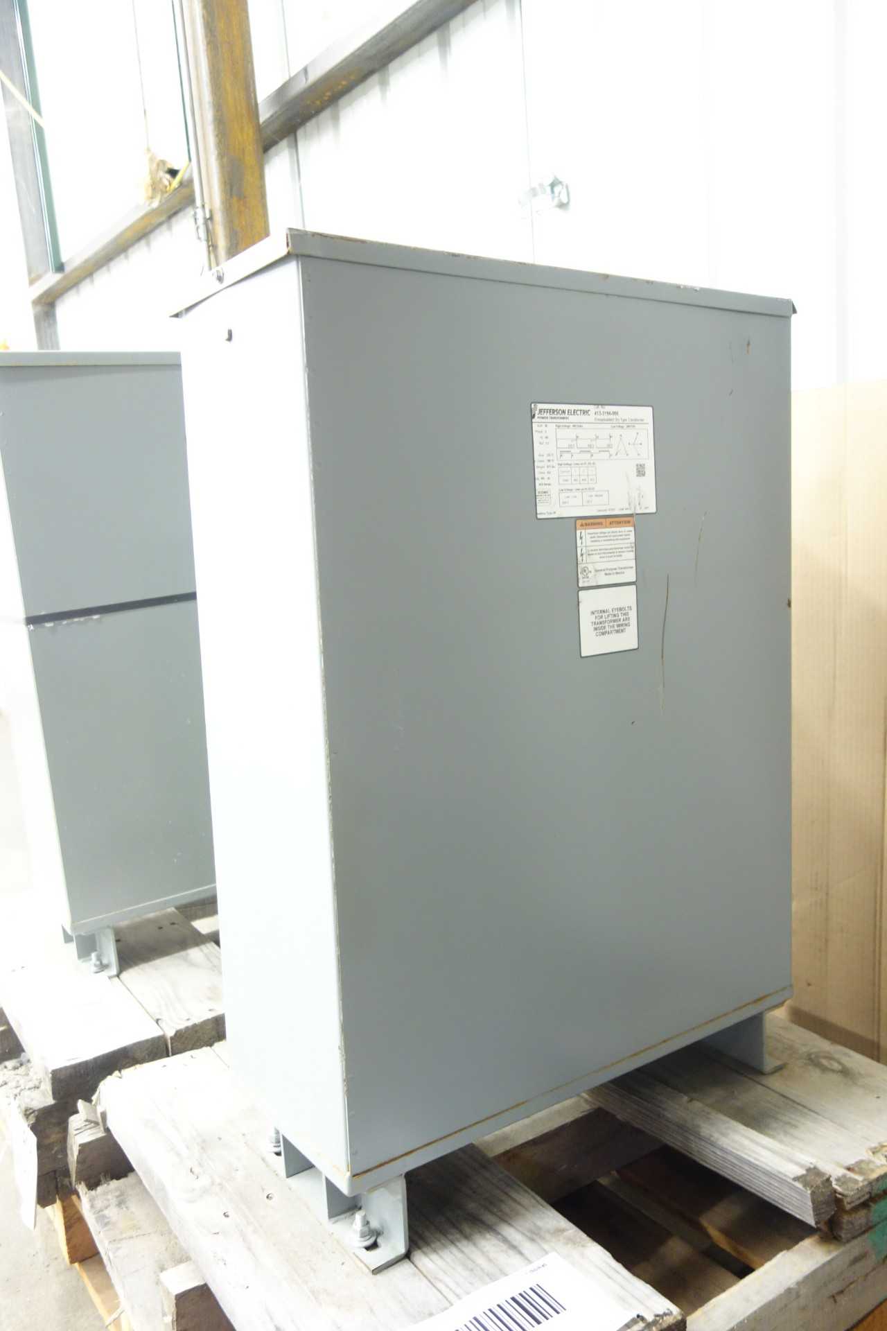 LOT OF 2 JEFFERSON ELECTRIC 30 KVA PIONEER TRANSFORMERS - CONTROL TRANSFORMERS