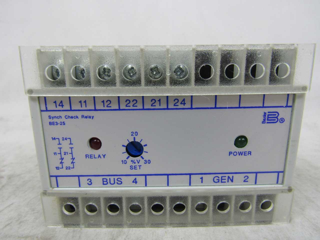28x BASLER ELECTRIC BE3-2501D1B4 General Purpose Relay - AUTOMATION & CONTROLS