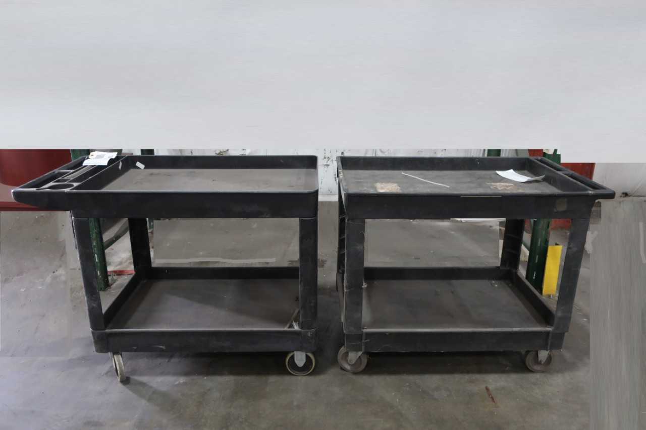 BULK LOT OF UTILITY CARTS - QTY 2 - ROLLING CARTS