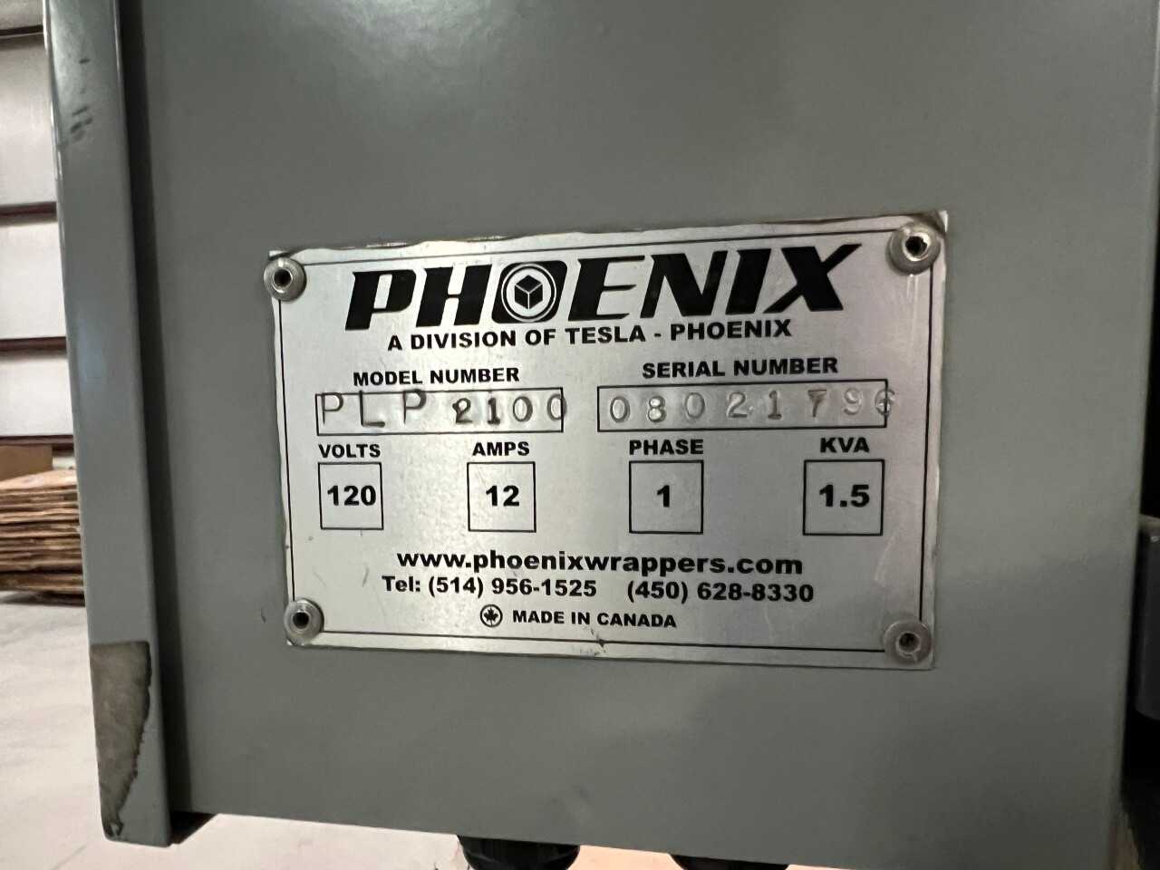 PHOENIX PLP-2100 TURNTABLE PALLET WRAPPER (NEW MEXICO) - PACKAGING