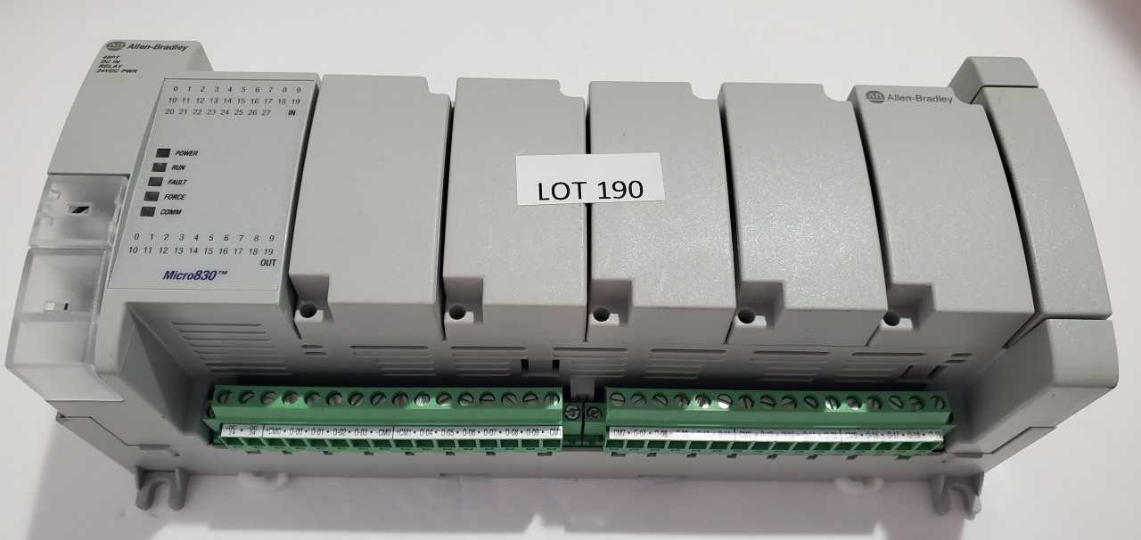 Allen Bradley Micro 830  2080-LC30-48QWB PLC - AUTOMATION & CONTROLS