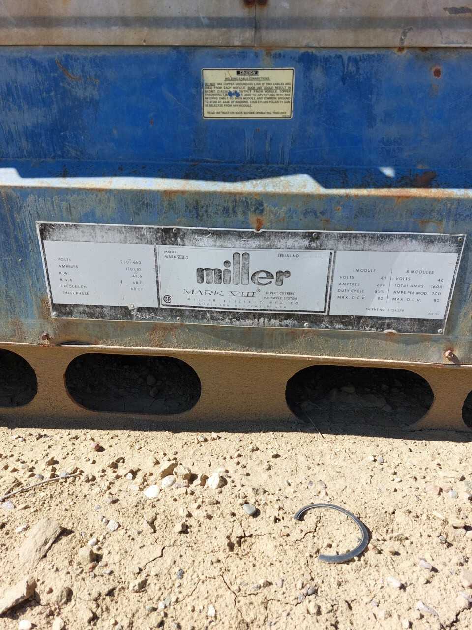 8 Pack Miller Welder - WELDING EQUIPMENT