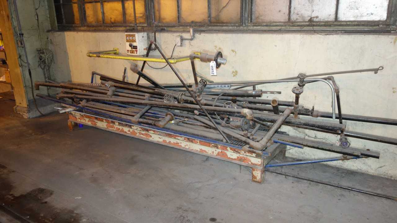 LOT OF ASSORTED STEEL PIPING PIPE - PROCESS EQUIPMENT