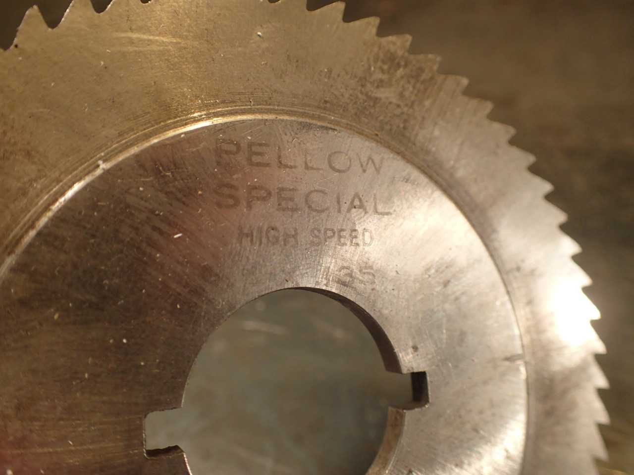 Pellow .135" Metal Slitting Saw Mill Cutter: 3-3/4" OD, 1" Horizontal Arbor Hole - MILLING TOOLS