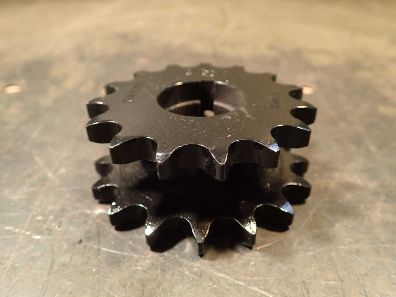 Diamond 40B16/40A15 2-Strand Steel Roller Chain Sprocket 16 x 15 Tooth 7/8" Bore - ROLLER CHAIN