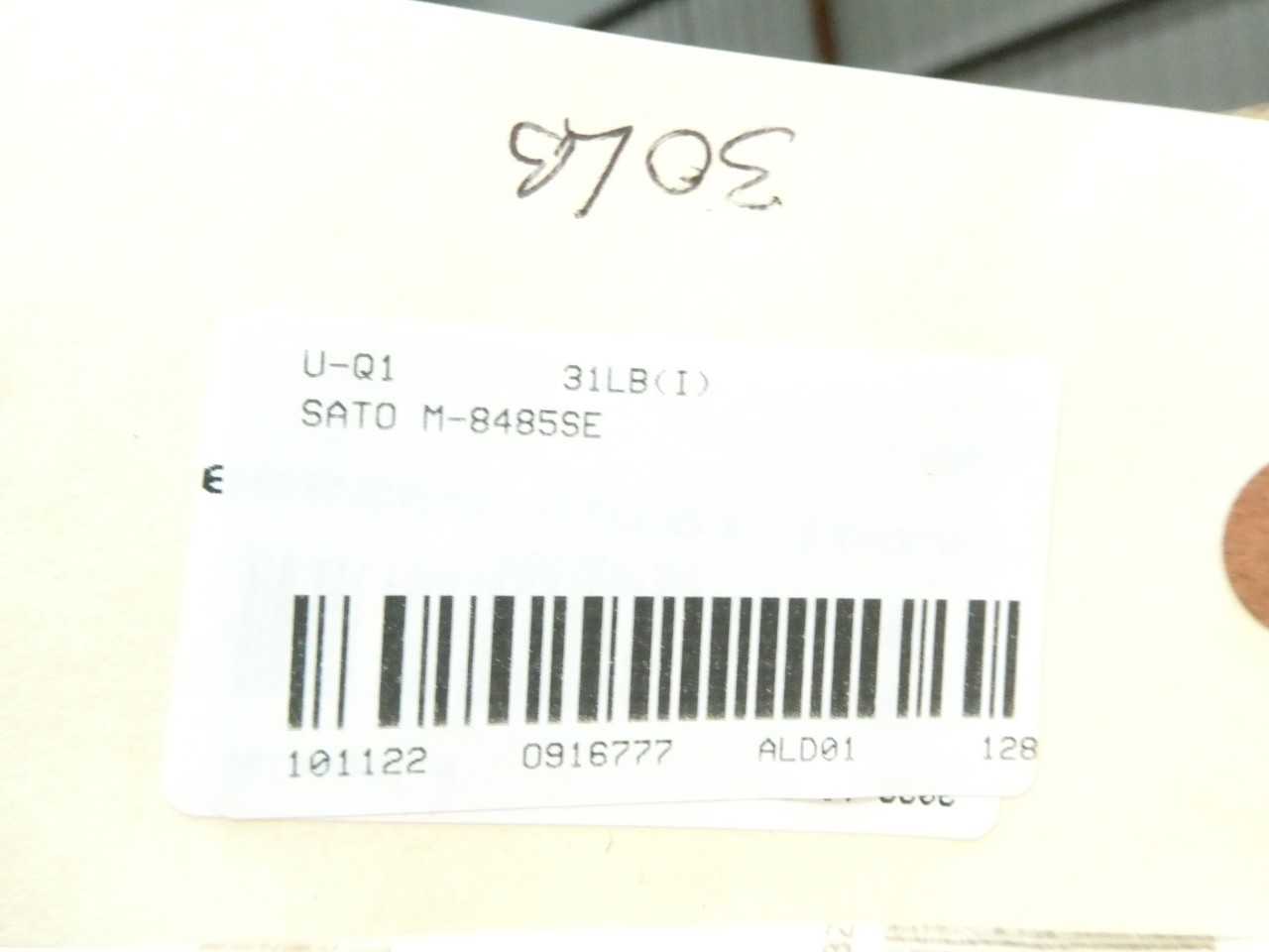SATO M-8485SE BARCODE PRINTER 100-120/200-240V-AC INDUSTRIAL LABEL MAKER - PACKAGING