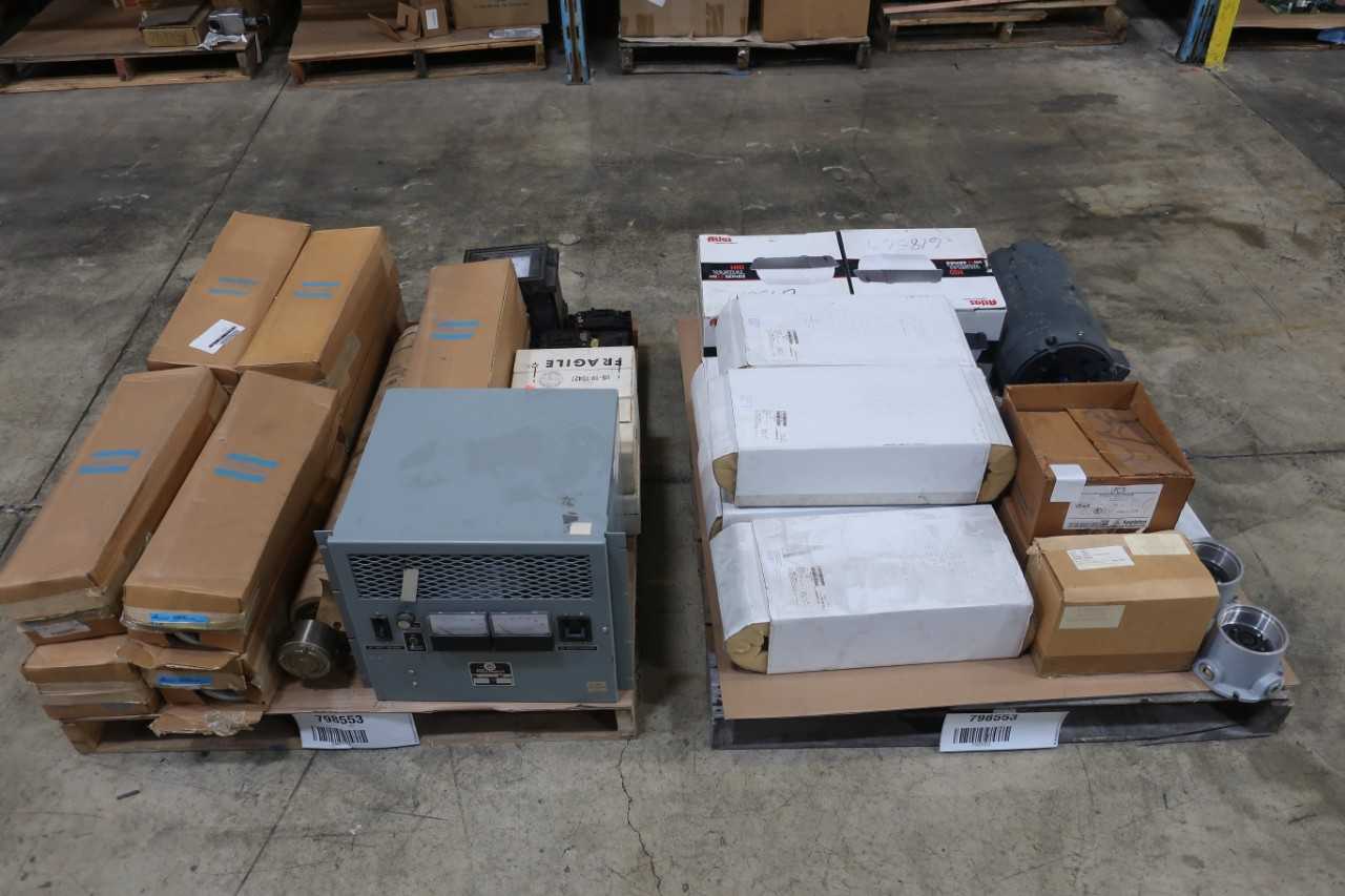 2 PALLETS OF ASSORTED ELECTRICAL - ELECTRICAL COMPONENTS