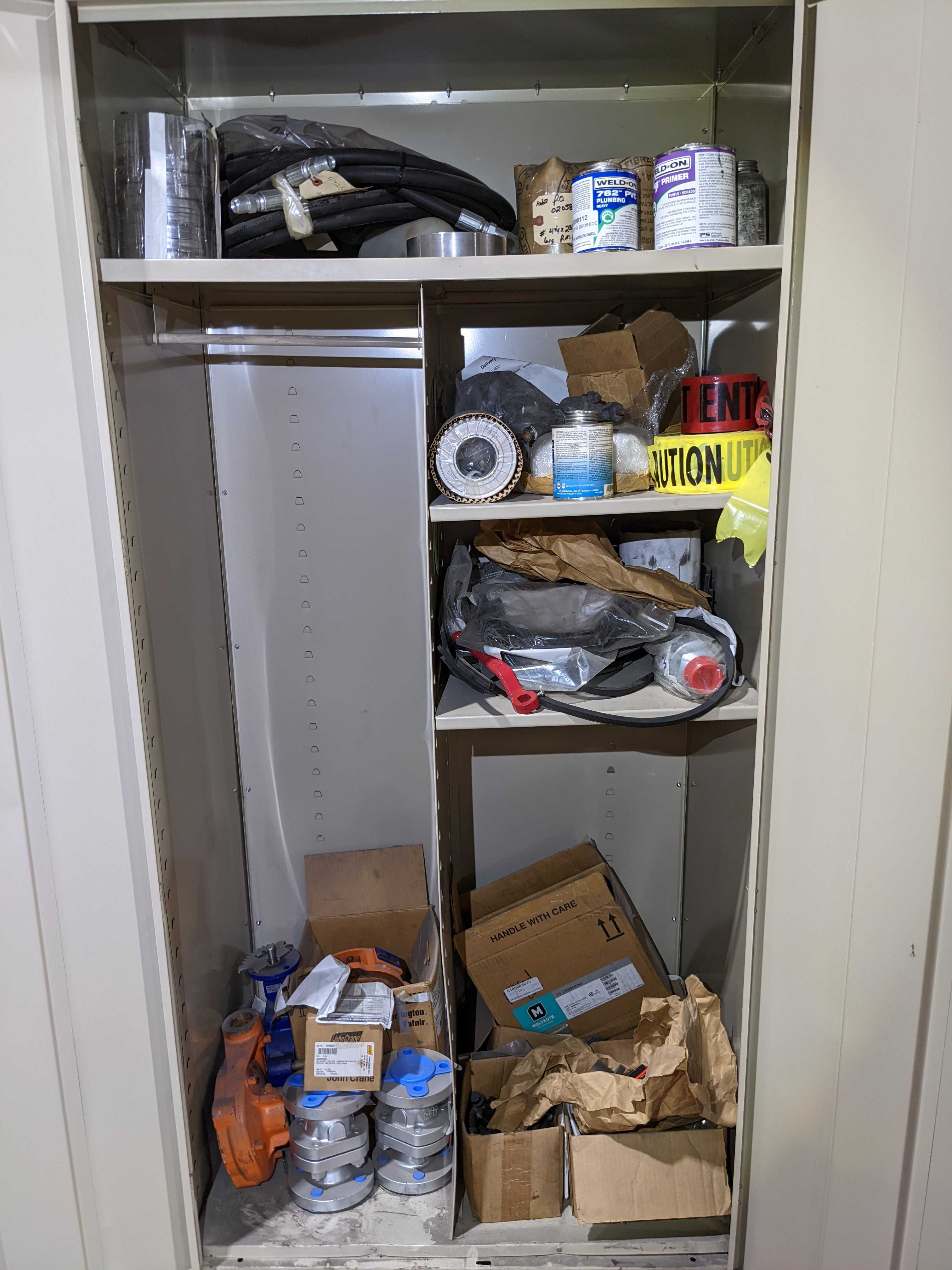 CABINET AND CONTENTS - INDUSTRIAL PARTS
