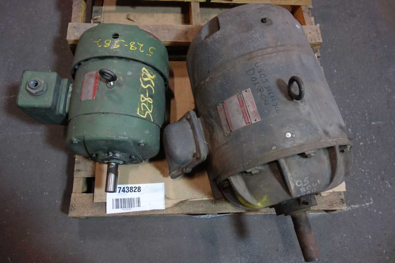 1 PALLET OF ASSORTED AC & DC MOTORS- GENERAL ELECTRIC - ELECTRIC MOTORS